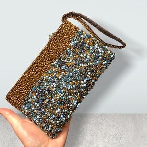 Beautiful beaded bridal shoppe event purse bag pochette